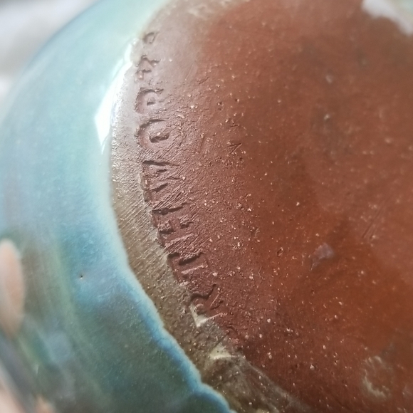 Earthworks - I ♡ Barbados Teal Pottery Mug - Picture 6 of 8